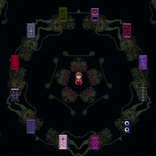 Who put the stairs there at the end of yume nikki