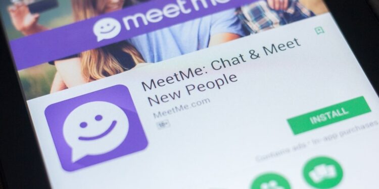 MeetMe displayed on tablet