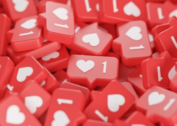 why are people posting red hearts on facebook